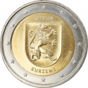 2 Euro 2017, KM# 190, Latvia, Regions of Latvia, Kurzeme
