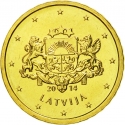 10 Euro Cent 2014-2024, KM# 153, Latvia