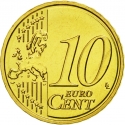 10 Euro Cent 2014-2024, KM# 153, Latvia