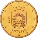 5 Euro Cent 2014-2024, KM# 152, Latvia
