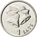 1 Lats 2012, KM# 136, Latvia, Limited Edition 1 Lats, Christmas bells