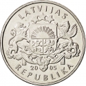 1 Lats 2005, KM# 66, Latvia, Limited Edition 1 Lats, Kliņģeris