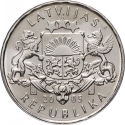 1 Lats 2005, KM# 65, Latvia, Limited Edition 1 Lats, Rooster of St. Peter's Church, Riga