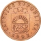 2 Santimi 1992-2009, KM# 21, Latvia