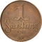 1 Santims 1922-1935, KM# 1, Latvia