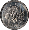 1 Livre 1968, KM# 29, Lebanon, Food and Agriculture Organization (FAO)
