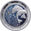 5 Livres 2013, KM# 55, Lebanon, Zodiac Signs, Pisces