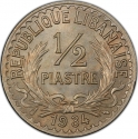1/2 Piastre 1934-1936, KM# 9, Lebanon