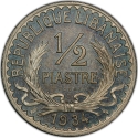 1/2 Piastre 1934, KM# E9, Lebanon