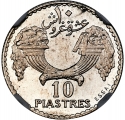 10 Piastres 1929, KM# E6, Lebanon