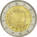 2 Euro 2015, Schön# 144, Lithuania, 30th Anniversary of the Flag of Europe