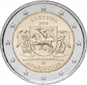 2 Euro 2020, KM# 257, Lithuania, Lithuanian Ethnographic Regions, Aukštaitija