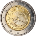 2 Euro 2016, KM# 221, Lithuania, Baltic Culture