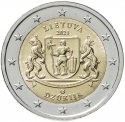 2 Euro 2021, KM# 266, Lithuania, Lithuanian Ethnographic Regions, Dzūkija