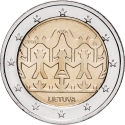 2 Euro 2018, KM# 237, Lithuania, Lithuanian Song and Dance Celebration