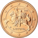 5 Euro Cent 2015-2025, KM# 207, Lithuania