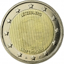 2 Euro 2009, KM# 107, Luxembourg, Henri, 10th Anniversary of the European Monetary Union and the Introduction of the Euro