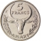 5 Francs 1966-1989, KM# 10, Madagascar