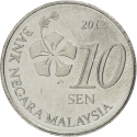 10 Sen 2011-2024, KM# 202, Malaysia