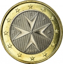 1 Euro 2008-2024, KM# 131, Malta