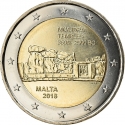 2 Euro 2018, KM# 191, Malta, Maltese Prehistoric Sites, Mnajdra Temples
