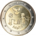 2 Euro 2017, KM# 184, Malta, From Children in Solidarity, Peace