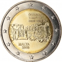 2 Euro 2016, KM# 177, Malta, Maltese Prehistoric Sites, Ġgantija Temples