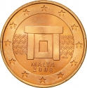 5 Euro Cent 2008-2024, KM# 127, Malta