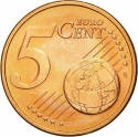 5 Euro Cent 2008-2024, KM# 127, Malta