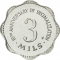 3 Mils 1982, KM# 55, Malta, 10th Anniversary of Decimalization