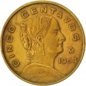 5 Centavos 1954-1969, KM# 426, Mexico