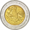 1 Peso 1996-2024, KM# 603, Mexico