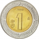 1 Peso 1996-2024, KM# 603, Mexico
