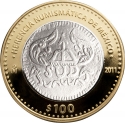 100 Pesos 2011, KM# 952, Mexico, Numismatic Heritage of Mexico, Morelos Insurgent 8 Reales
