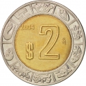 2 Pesos 1996-2024, KM# 604, Mexico