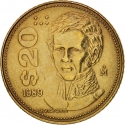 20 Pesos 1985-1990, KM# 508, Mexico