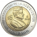 5 Pesos 2008, KM# 904, Mexico, 200th Anniversary of Mexican Independence, Miguel Ramos Arizpe