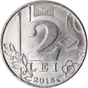 2 Lei 2018-2024, KM# 154, Moldova