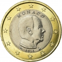 1 Euro 2007-2024, KM# 194, Monaco, Albert II