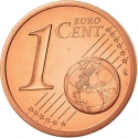 1 Euro Cent 2006-2020, KM# 188, Monaco, Albert II