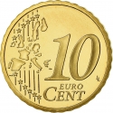 10 Euro Cent 2006, KM# 181, Monaco, Albert II