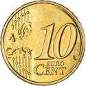 10 Euro Cent 2009-2020, KM# 191, Monaco, Albert II