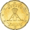 20 Euro Cent 2009-2020, KM# 192, Monaco, Albert II
