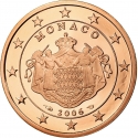 5 Euro Cent 2006-2020, KM# 190, Monaco, Albert II