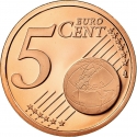 5 Euro Cent 2006-2020, KM# 190, Monaco, Albert II