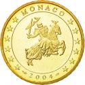 50 Euro Cent 2001-2004, KM# 172, Monaco, Rainier III