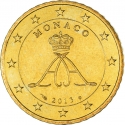 50 Euro Cent 2009-2020, KM# 193, Monaco, Albert II