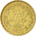 10 Francs 1952, Y# 49, Morocco, Mohammed V
