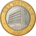 10 Meticais 2006-2021, KM# 140, Mozambique