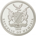 10 Dollar 1995, KM# 10, Namibia, Miss Universe Namibia, Leopard